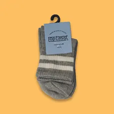 جوراب بچگانه دوخط ملانژ روشن